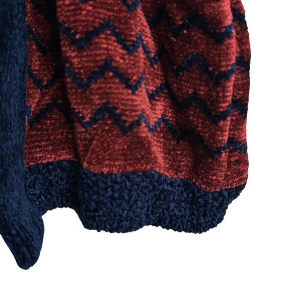 Warped & Twisted Vintage Short Sleeve Chenille Sweater Cardigan Shoulder Pads M - Picture 8 of 9